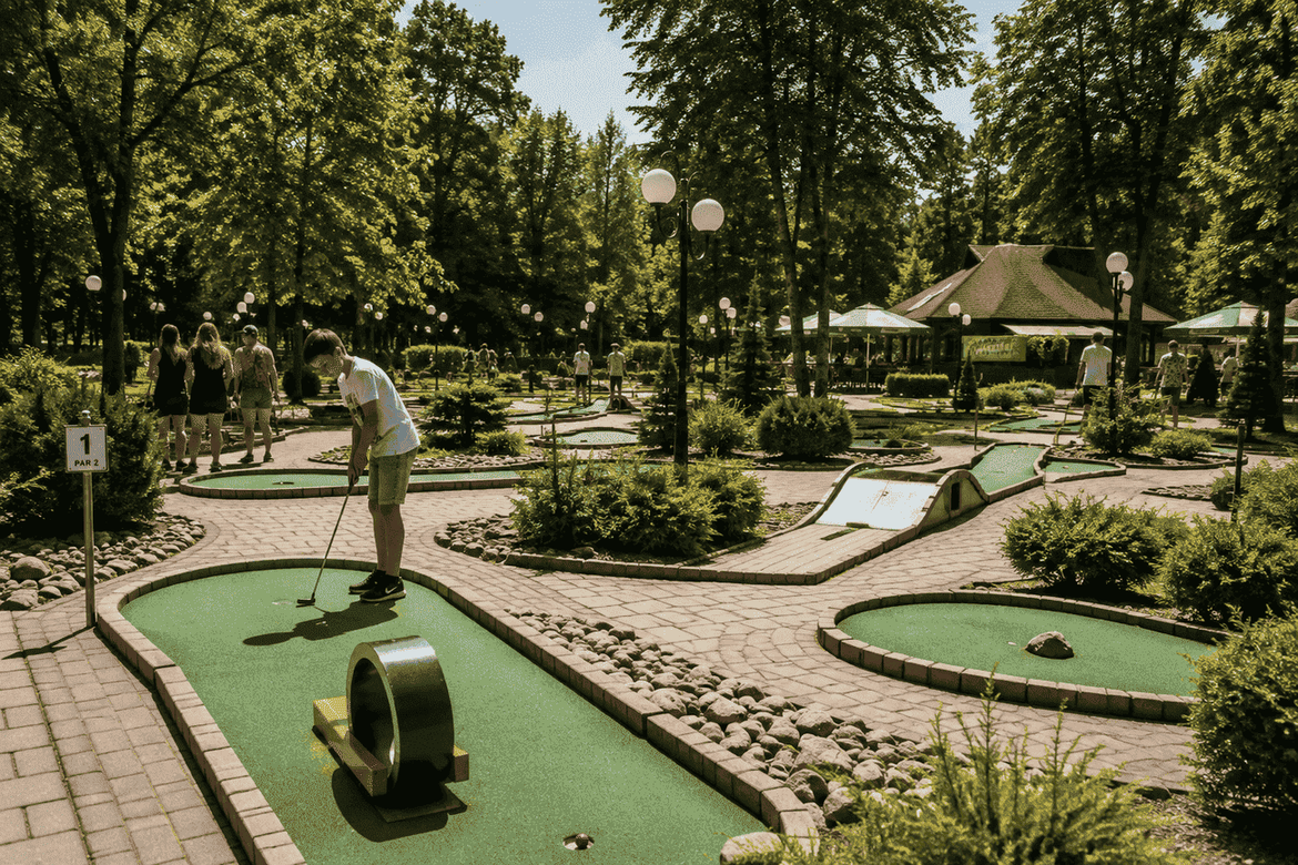 Pramoga ir vaikams, ir seneliams: kodėl mini golfui amžius beveik nesvarbus?